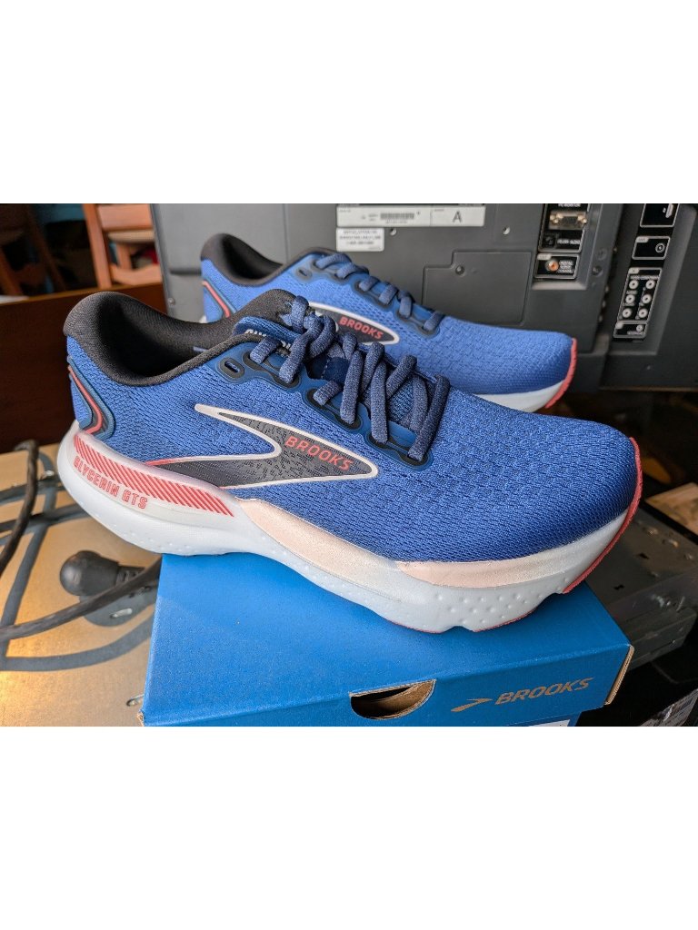 Brooks Glycerin 21 Womens Running Shoes Blue Pink 1204081b496 Size 6 Medium B